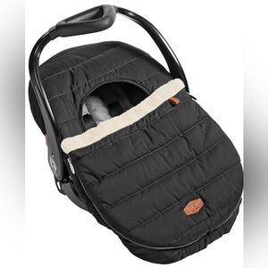 JJ Cole Black Infant Car Seat Cover with Cream Trim